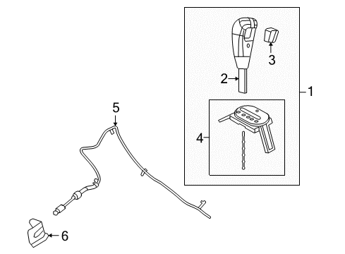 2007 Mercury Mariner Shifter Housing Diagram