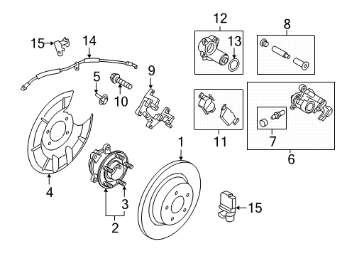 2023 Lincoln Corsair Rear Brakes Diagram 2 - Thumbnail