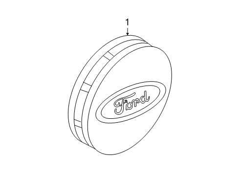 2013 Ford Flex Wheel Covers & Trim Diagram