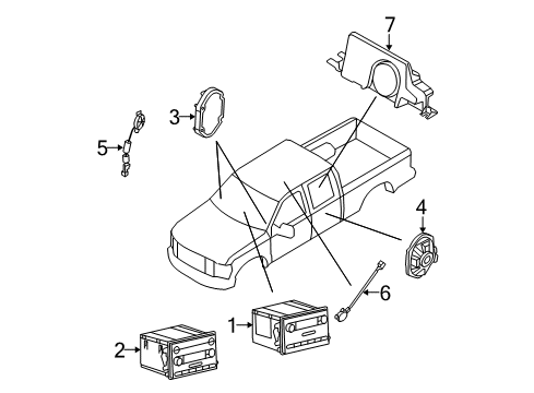 2008 Ford F-350 Super Duty Sound System Diagram