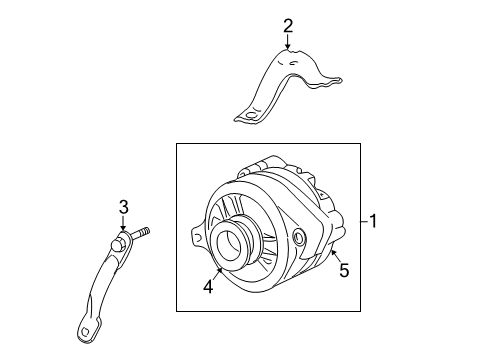 2003 Mercury Sable Alternator Diagram 3 - Thumbnail