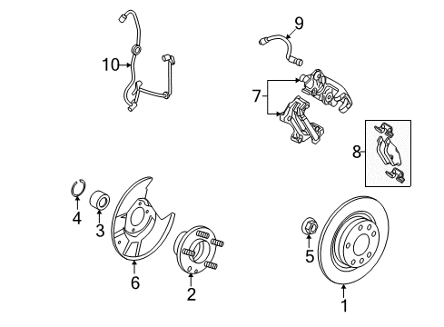 2007 Ford Fusion Anti-Lock Brakes Diagram 3 - Thumbnail