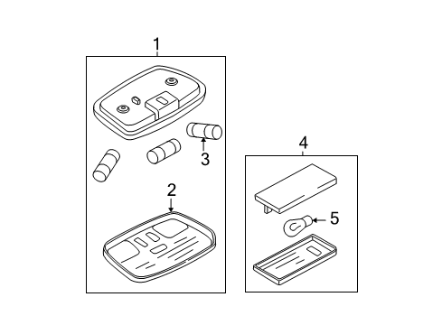 2012 Ford Escape Interior Lamps Diagram 2 - Thumbnail