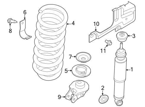 2023 Ford F-350 Super Duty Shocks & Components - Front Diagram 2 - Thumbnail