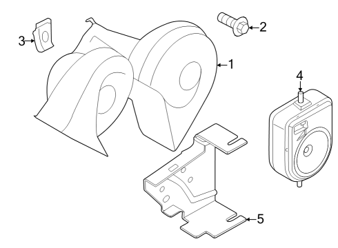 2024 Ford Mustang Horn Diagram