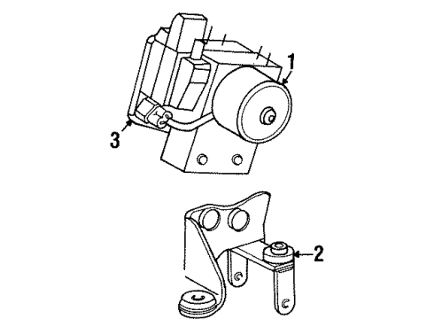 2002 Mercury Grand Marquis Anti-Lock Brakes Diagram 1 - Thumbnail