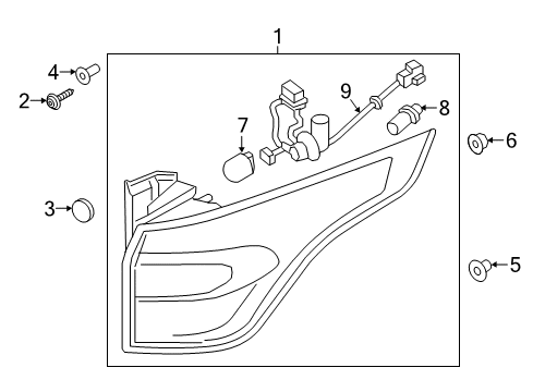 2017 Ford Escape Tail Lamps Diagram