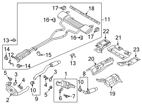 2019 Lincoln Continental Converter Assembly Diagram for F2GZ-5G232-B