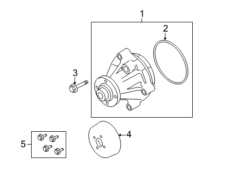 2008 Ford E-150 Water Pump Diagram 1 - Thumbnail