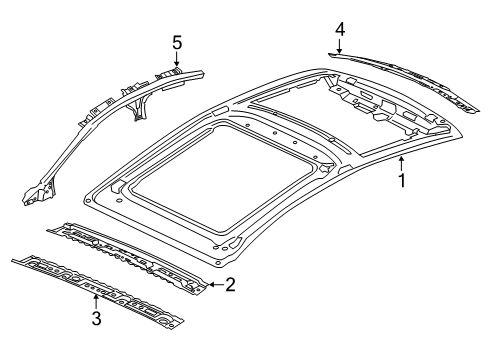 2018 Lincoln MKZ Roof & Components Diagram 1 - Thumbnail