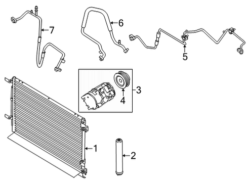 2021 Ford Mustang TUBE ASY Diagram for KR3Z-19972-B