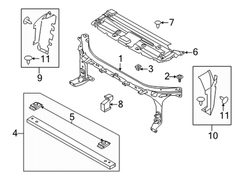 2021 Ford F-150 Radiator Support Diagram 1 - Thumbnail