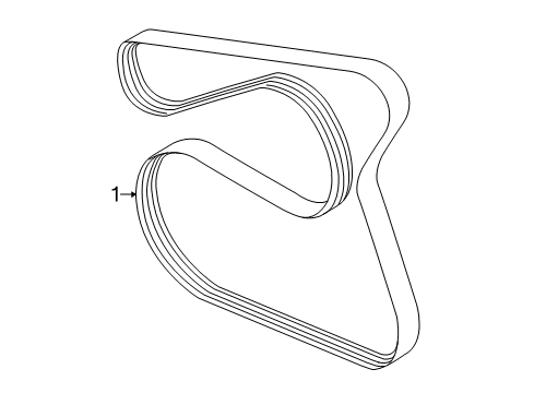 2017 Ford Escape Belts & Pulleys, Cooling Diagram 1 - Thumbnail