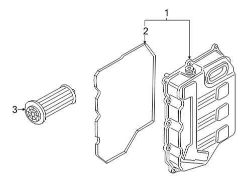 2023 Ford Bronco Sport Transaxle Parts Diagram 1 - Thumbnail