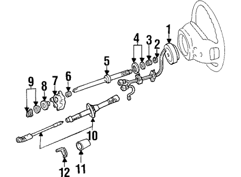 2000 Lincoln Navigator Shaft & Internal Components Diagram