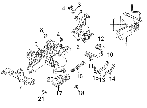 2003 Ford Crown Victoria Housing & Components Diagram