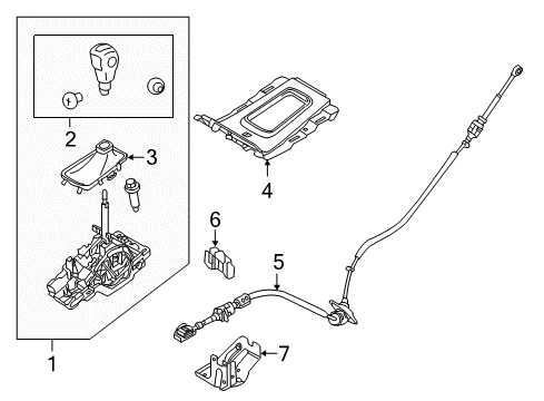 2011 Ford Edge Shifter Housing Diagram