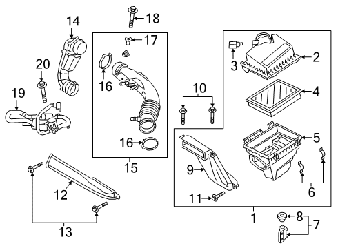 2023 Lincoln Nautilus Air Intake Diagram 1 - Thumbnail