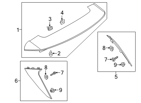 2021 Ford Escape Rear Spoiler Diagram