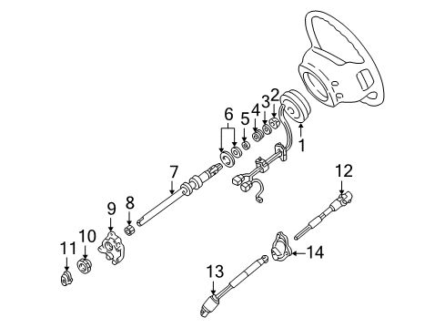 2003 Ford Explorer Sport Shaft & Internal Components Diagram 1 - Thumbnail