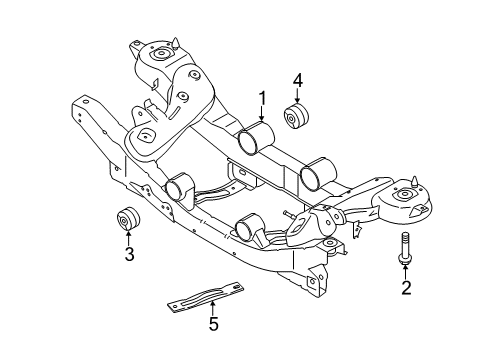 2019 Lincoln MKC Suspension Mounting - Rear Diagram 1 - Thumbnail