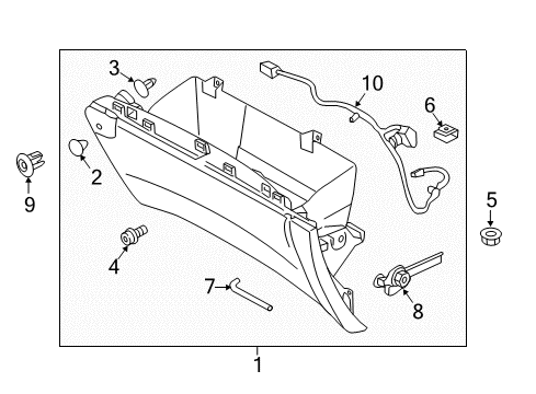 2015 Ford Edge Glove Box Diagram