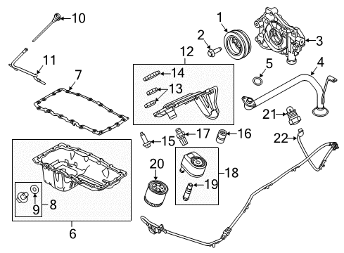 2014 Ford F-350 Super Duty Indicator Assembly-Oil Level Diagram for AL3Z-6750-A