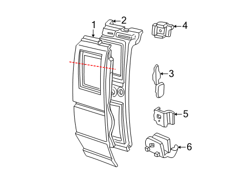 2001 Ford Ranger Side Panel & Components Diagram 1 - Thumbnail