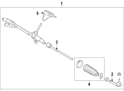 2020 Ford EcoSport Steering Column & Wheel, Steering Gear & Linkage Diagram 5 - Thumbnail