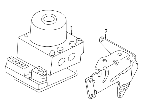 2005 Mercury Mariner Anti-Lock Brakes Diagram