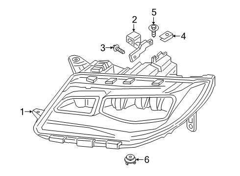 2020 Lincoln MKZ Headlamps, Electrical Diagram 1 - Thumbnail