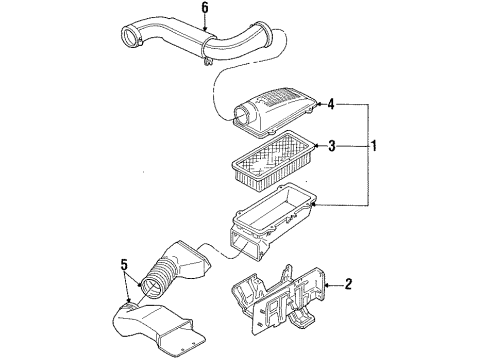 1993 Ford F-150 Air Intake Diagram 3 - Thumbnail