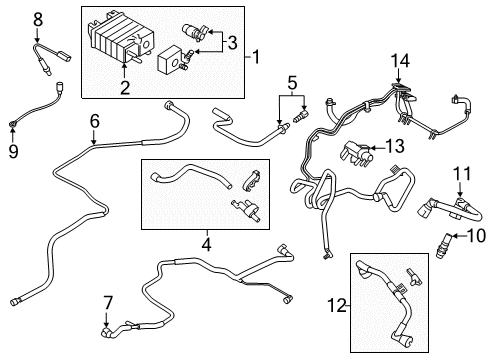 2020 Lincoln MKZ Emission Components Diagram 3 - Thumbnail