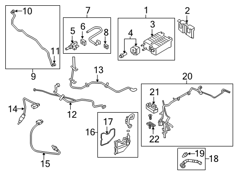 2018 Ford Escape Separator Assembly - Oil Diagram for EJ7Z-6A785-B