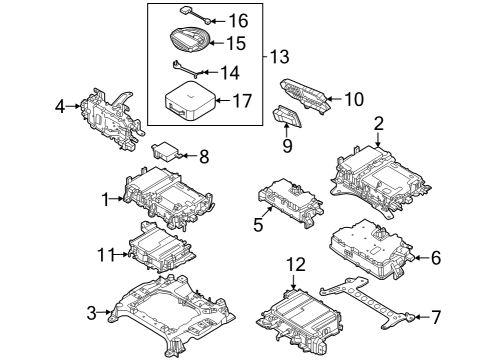 2023 Ford F-150 Lightning Electrical Components Diagram 2 - Thumbnail