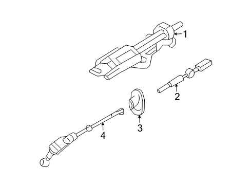 2010 Mercury Mountaineer Steering Column & Wheel, Steering Gear & Linkage Diagram 2 - Thumbnail