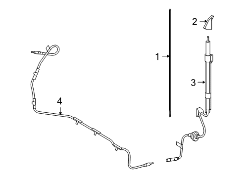 2006 Ford Escape Antenna & Radio Diagram 1 - Thumbnail