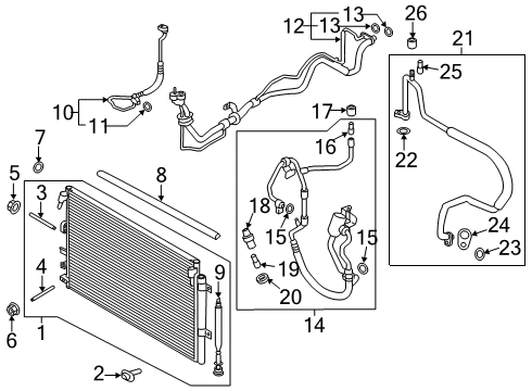 2023 Lincoln Nautilus A/C Condenser Diagram