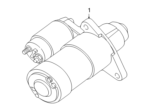 1996 Ford E-150 Econoline Club Wagon Starter, Electrical Diagram