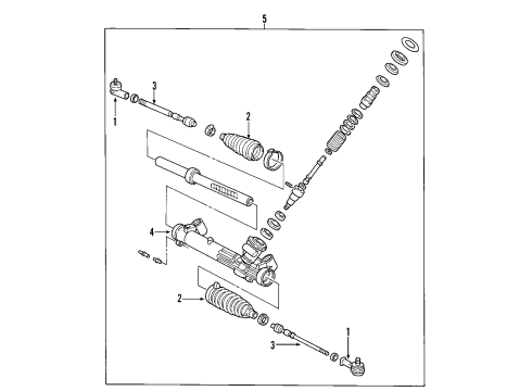 2009 Ford Focus P/S Pump & Hoses, Steering Gear & Linkage Diagram 1 - Thumbnail