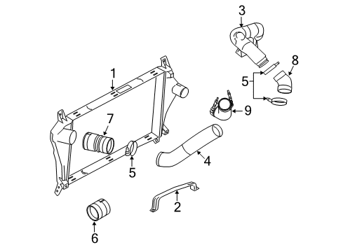 2010 Ford E-350 Super Duty Intercooler Diagram