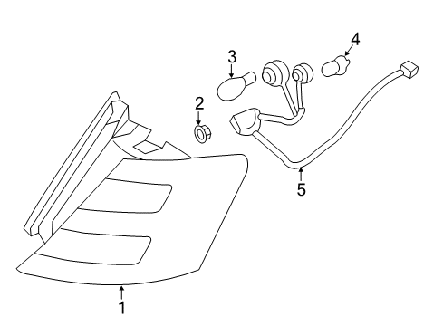 2019 Ford Police Interceptor Sedan Bulbs Diagram 5 - Thumbnail