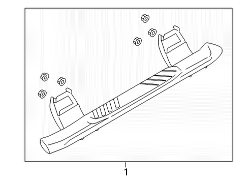 2021 Ford F-150 Running Board Diagram 2 - Thumbnail