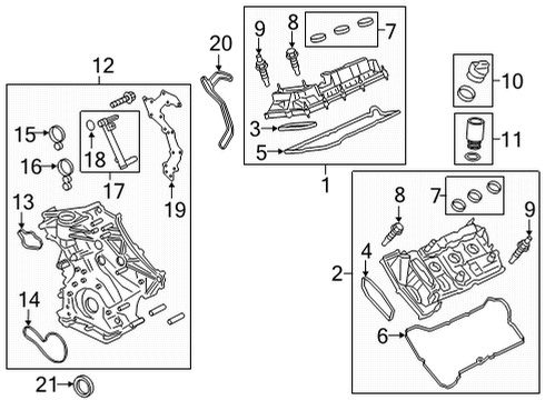 2023 Ford F-150 Valve & Timing Covers Diagram 3 - Thumbnail