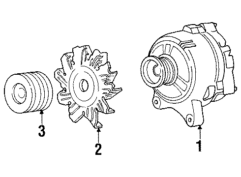 1994 Ford Thunderbird Alternator Diagram 2 - Thumbnail