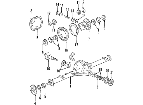 2003 Ford F-150 Shaft Assembly - Rear Axle Diagram for YL3Z-4234-CA