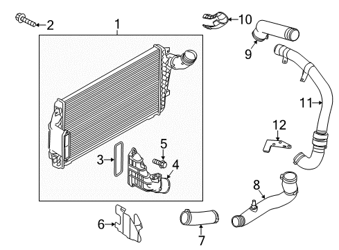 2016 Ford Special Service Police Sedan Intercooler, Cooling Diagram