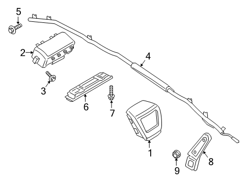 2018 Lincoln Continental Air Bag Components Diagram