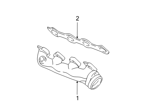 2004 Ford Expedition Exhaust Manifold Diagram 1 - Thumbnail