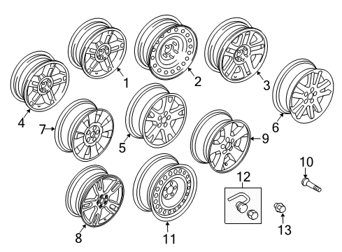 2002 Ford Explorer Wheels Diagram